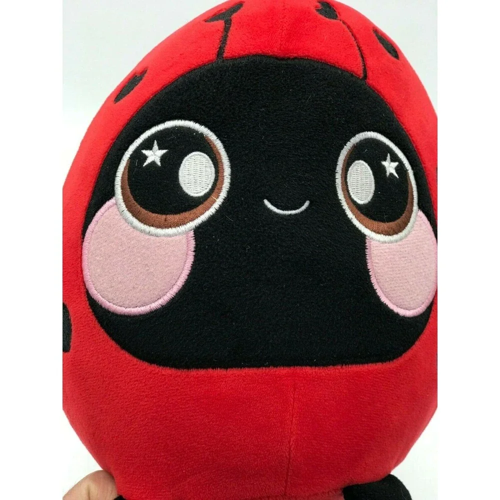 Squishamals Lainey Ladybug 8” Plush Red Stuffed Animal Toy Hearts Squishy Soft